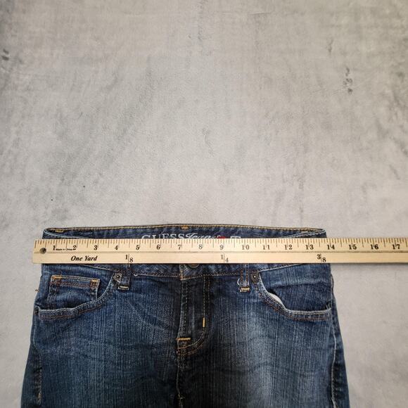 Guess Jeans Womens 26 Blue Skinny Leg Stretch Denim 5 Pocket JTC8124 Zip Fly - Picture 8 of 12